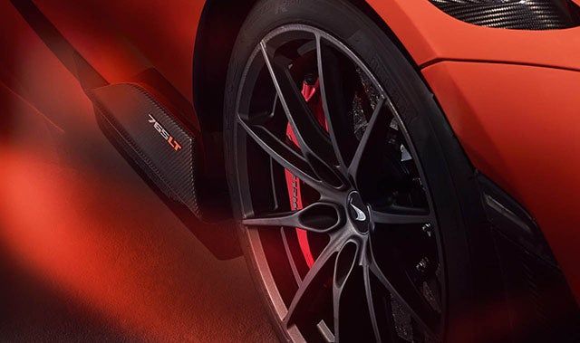 tire and rim of McLaren wheels
